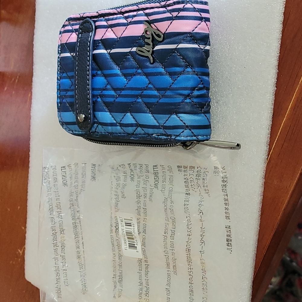 Lug Quilted Wallet W Charm Bar-FLURRY